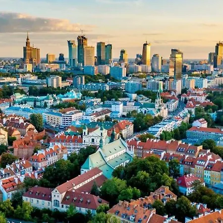 Apartment White 3 Metro Wifi 85'tv Netflix Disney+ Hbo Warsaw